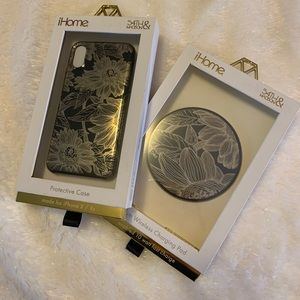 iPhone case iPhone X or XS and charging pad combo